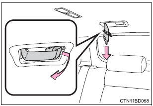 Toyota Highlander. Fastening the seat belt