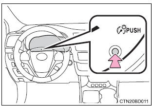 Toyota Highlander. Instrument panel light control