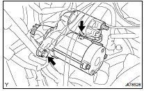 REMOVE STARTER ASSY