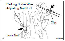 INSTALL PARKING BRAKE CABLE ASSY NO.1