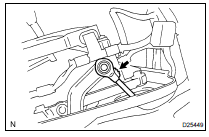REMOVE TRANSMISSION CONTROL CABLE ASSY