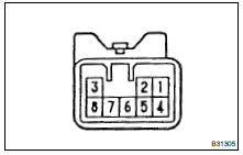 INSPECT POWER WINDOW REGULATOR SWITCH ASSY