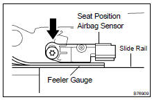 INSTALL SEAT POSITION AIRBAG SENSOR