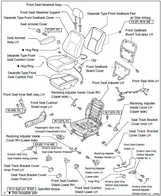 Toyota 72130-29026 Seat Track Assembly 