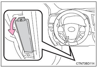 Toyota Highlander. Under the driver’s side instrument panel