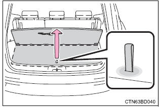 Toyota Highlander. Taking out the jack