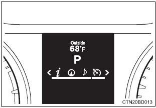 Toyota Highlander. Multi-information display