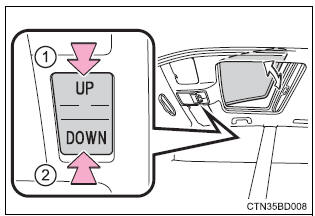 Toyota Highlander. Tilting up and down