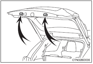 Toyota Highlander. When closing the back door