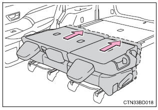 Toyota Highlander. After folding down the second seats