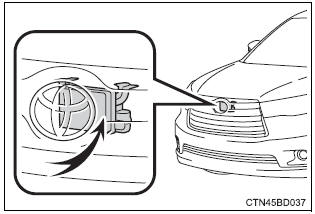 Toyota Highlander. Radar sensor