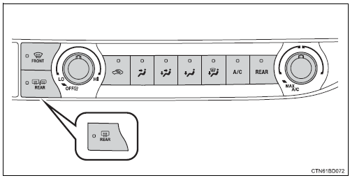 Toyota Highlander. Front manual air conditioning system