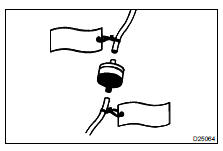 REMOVAL AND INSTALLATION OF VACUUM HOSES