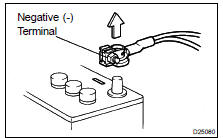 REMOVAL AND INSTALLATION OF BATTERY TERMINAL