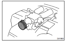 REMOVAL AND INSTALLATION OF ENGINE INTAKE PARTS