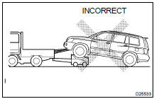 WHEN TOWING FULL-TIME 4WD VEHICLES