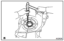 REMOVE ENGINE REAR OIL SEAL