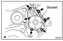  REMOVE WATER PUMP ASSY