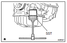 REMOVE OIL FILTER SUB-ASSY