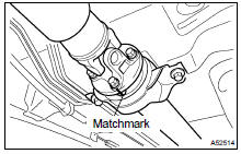 REMOVE PROPELLER SHAFT (4WD TYPE)