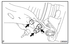 DISCONNECT FRONT SUSPENSION ARM SUB-ASSY LOWER NO.1 LH