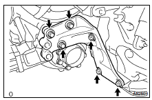 REMOVE ENGINE MOUNTING BRACKET RR (4WD TYPE)