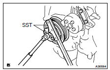 REMOVE DRIVE PLATE & RING GEAR SUB-ASSY