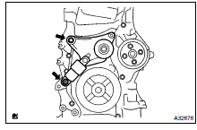 REMOVE V-RIBBED BELT TENSIONER ASSY