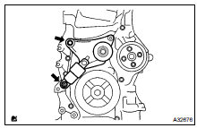 INSTALL V-RIBBED BELT TENSIONER ASSY