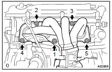 INSTALL EXHAUST MANIFOLD CONVERTER SUB-ASSY