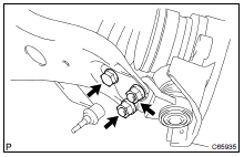  INSTALL FRONT SUSPENSION ARM SUB- ASSY LOWER NO.1 LH