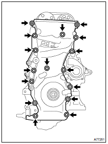 REMOVE TIMING CHAIN OR BELT COVER SUB-ASSSY