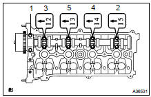 REMOVE CAMSHAFT (INTAKE)