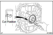 REMOVE ENGINE REAR OIL SEAL