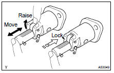 INSPECT CHAIN TENSIONER ASSY NO.1