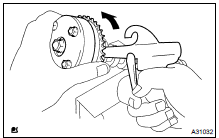 REMOVE CAMSHAFT TIMING GEAR ASSY