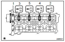 REMOVE CAMSHAFT (INTAKE)