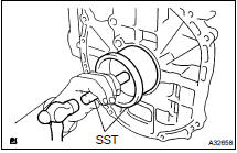 INSTALL ENGINE REAR OIL SEAL