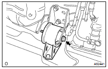 REMOVE ENGINE MOUNTING INSULATOR