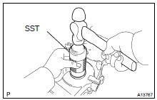 INSTALL TIMING GEAR CASE OR TIMING CHAIN CASE OIL SEAL