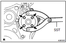 INSTALL WATER PUMP PULLEY