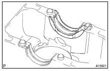 INSTALL CRANKSHAFT THRUST WASHER UPPER