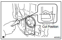 REMOVE ENGINE REAR OIL SEAL