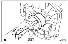 INSTALL ENGINE REAR OIL SEAL