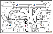  INSTALL EXHAUST MANIFOLD CONVERTER SUB-ASSY