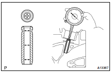 INSPECT INTAKE VALVE GUIDE BUSH