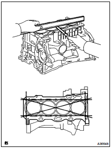  INSPECT CYLINDER BLOCK FOR FLATNESS