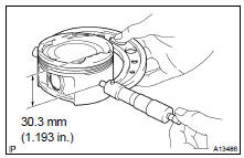  INSPECT PISTON CLEARANCE