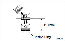 INSPECT PISTON RING END GAP