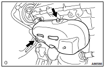 REMOVE EXHAUST MANIFOLD CONVERTER SUB-ASSY NO.2